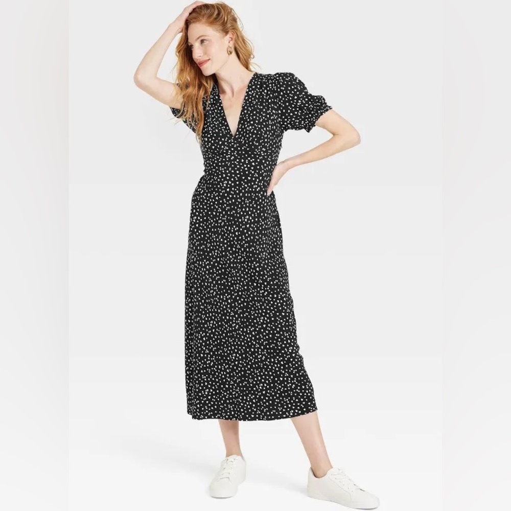 A New Day Heart Print Midi Dress - XXL - EUC